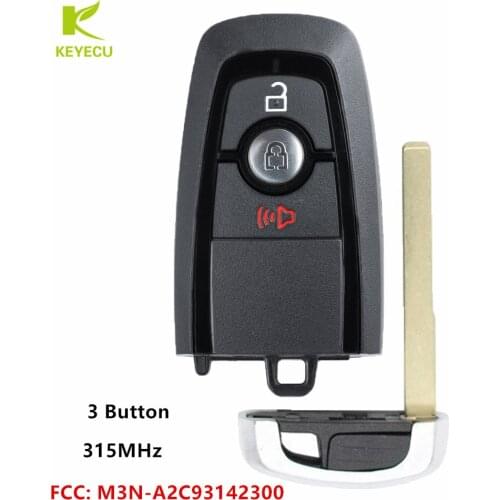 KEYECU OEM/Aftermarket PROXIMITY SMART REMOTE FOB 3 Button 315MHz for FORD EDGE FUSION F150 F250 F350 2017-2020 M3N-A2C93142300