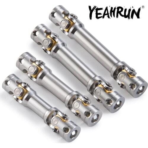 YEAHRUN Silver Metal Drive Shaft Joint for 1/14 Tamiya RC Tractor Truck Model Car Upgrade Spare Parts Accessories