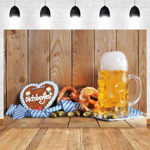 Yeele Oktoberfest Photography Backdrop Beer Bread Wood Board Vinyl Photographic Backgrounds Photo Studio Carnival Decoration