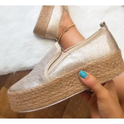 Women Flats Round Toe Shallow Platform White Sneakers Shoes Women Spring Leather Thick Bottom Lace Up Casual Shoes