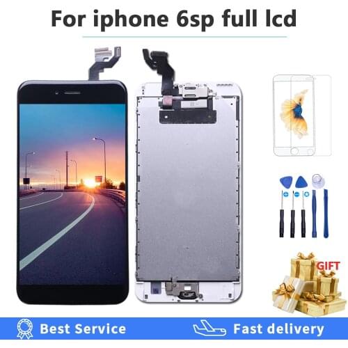AAAA Quality Full Assembly LCD Screen For iPhone 6s plus 6sp A1634 A1687 A1699 lcd 3d Touch OEM Digitizer Display +home button