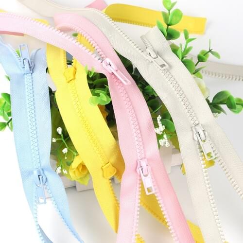 1PC Multicolor Resin Double Open End Zipper Clothing Sleeping Bag Bed Nets Zipper Lock DIY Household Clothing Sewing Accessories