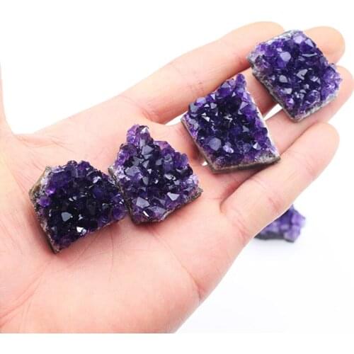 1 pcs Natural Uruguay Amethyst Geode Quartz Crystal Amethyst Cluster Minerals Specimen Crystal Love Natural Crystal Stones