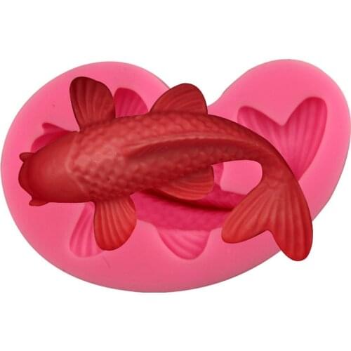 1pcs UV Resin Jewelry Liquid Silicone Mold 3D Fish Resin Charms Pendant Mold For DIY Silicone Resin Mold For Jewelry Making