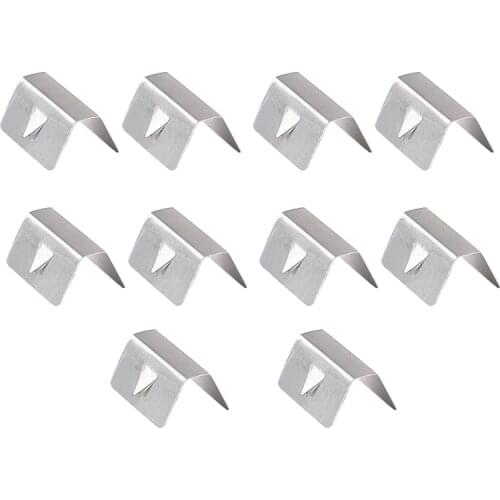 10 Pcs Car Rain Eyebrow Clip Wind Rain Deflector Metal Fitting Clips Replacement for Heko G3 Send Clip