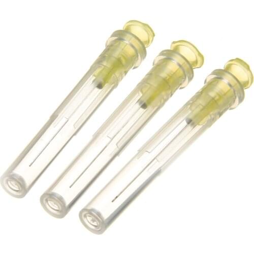 100pcs 30Ga Root Canal Washing Syringe Needle Tips End-Closed Side Hole Dental Irrigation Oral Hygiene Care Tool