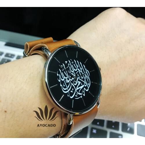 2020 New Arabic Watch Casual Fashion Mens Watches Quartz Wristwatches Long Strap Black Brown