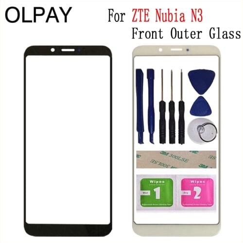 6.01" inch Front Outer Glass For ZTE Nubia N3 NX608J NX617J LCD Screen Touch Screen Glass Lens Replacement Repair Spare