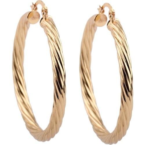 Beadsland Cooper Earrings 5CM Diameter Fashion Jewelry Women Gift