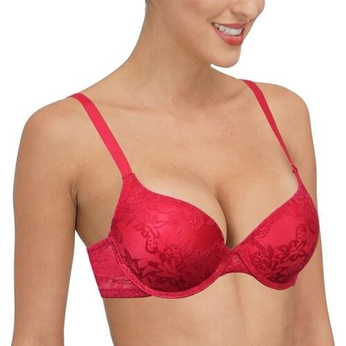 New ABCDE Cup Women Lace Push Up Bras lingerie Sexy Ladies Brassiere Floral Female Underwire Underwear 32-44 6 Colors