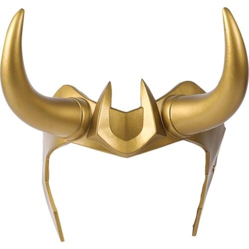 Loki Cosplay PVC Headwear Headband Helmet Masquerade Halloween Party Costume Props