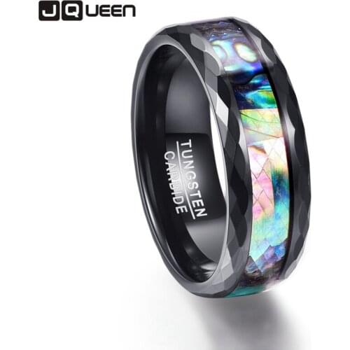 Multi-faceted Polishing Promise Band Men Rings Middle 100% Tungsten Carbide Multi-size Anillos para hombres Pierscienie
