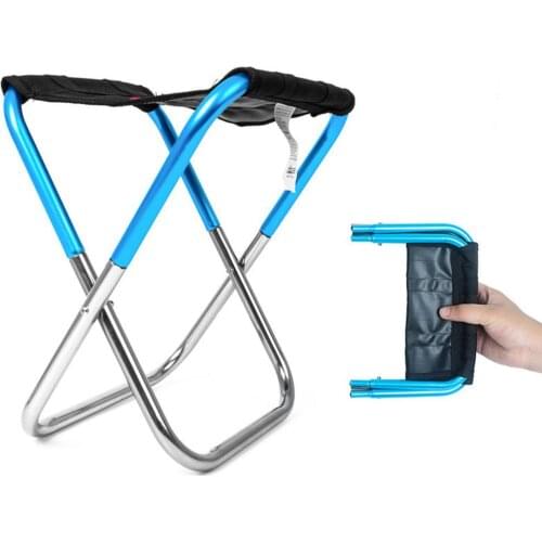 Quality Outdoor Foldable Fishing Chair Ultra Light Weight Portable Folding Camping Aluminum Alloy Picnic Fishing Chair with Bag