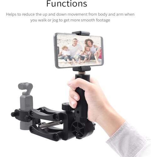 OSMO Pocket Handheld gimbal accessories 4 axis Handheld Stabilizer Gimbal and smartphone clip for DJI osmo pocket camera gimbal