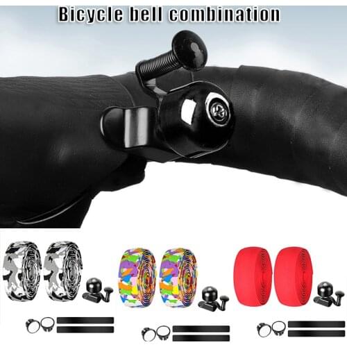 Classic Bike Bell with EVA Cycling Handle Wraps Loud Sound Handlebar Safety Horn Bicycle Accessory ALS88