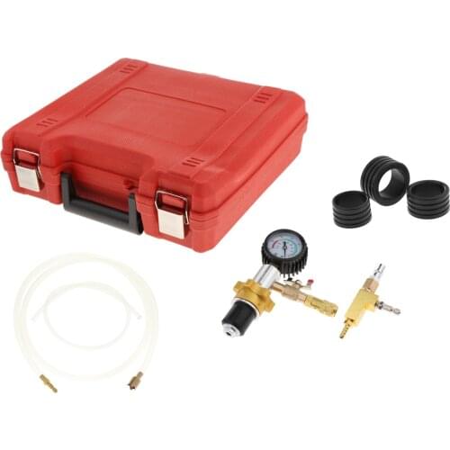 Vacuum Cooling System Radiator Coolant Refilling Purging Tool Gauge Kit