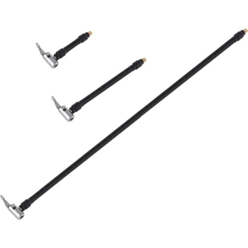 Tire Air Inflator Hose Adapter Twist Lock Connection Locking Air Chuck with Air Hose and Standard Tire Valve Fine Thread