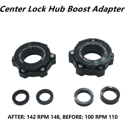 Bicycle Hub Center Lock Adapter To 6 Bolt Disc Brake Boost Hub Spacer 15x100 To 15 X 110 Front Rear Washer 12x148 Thru Axle