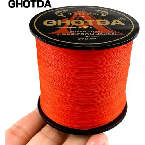 GHOTDA Braided Fishing line Pesca Carp Multifilament Fly Lure Wire 4 Strands 100% Pe Line Japanese Saltwater 500M