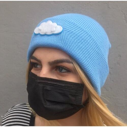 Cute 3D Cloud Beret Beanie Hat Gift Idea Cloud Patterned Berets