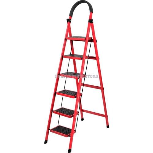 Stainless Steel Ladder Household Folding Ladder Multi Function Aluminum Alloy Thickened Indoor Herringbone Ladde
