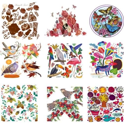 Iron-on Transfers for Clothing Ironing Patches Cute Stickers Diy Butterfly Patch Flex Fusible Transfer Vinyl Adhesive Stripe C