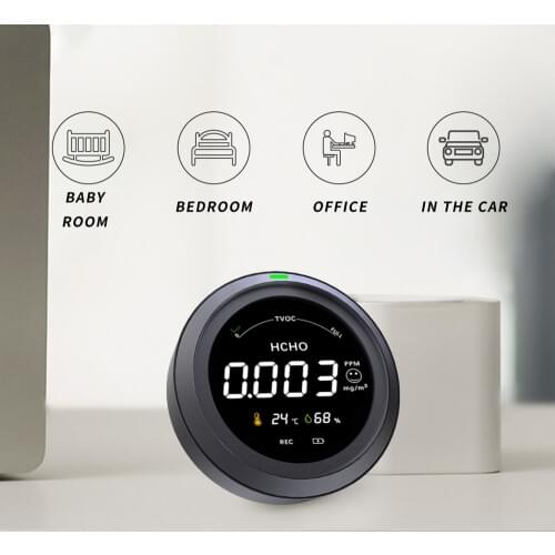 Air Quality Tester BT Formaldehyde Detector PTH-3M High Sensitive Poisoning Alarm Detector Air Quality Monitor