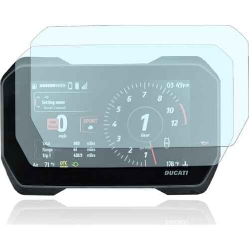 For DUCATI MULTISTRADA V4 S SPORT 2021 9H HD Glass Film Scratch Protection Film Screen Protector Motorcycle Accessories