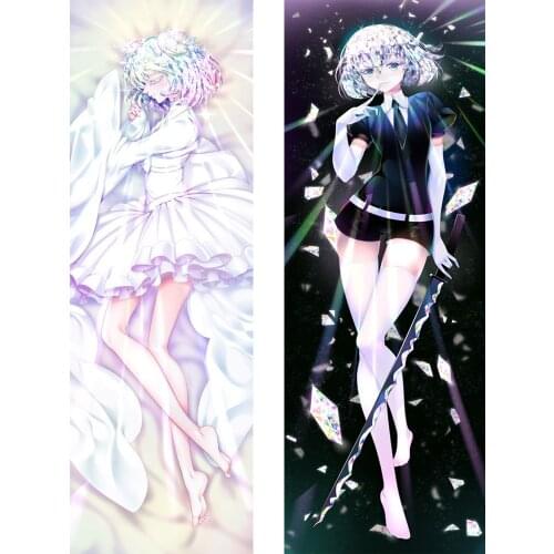 Japanese Anime Dakimakura Land of the Lustrous Pillow Case Hugging Body Pillowcase DIY Custom Throw Cushion Pillow Cover MM27A8