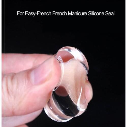 1Kit Easy-French Nail Stamper Transparent Polish Print Silicone With 8.5*5.5cm Transfer Plastic Scraper Manicure Tools Set YZ040