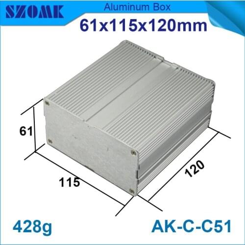 1 piece extruded aluminum case and heatsink alumnium extrusion for junction 61*115*120mm