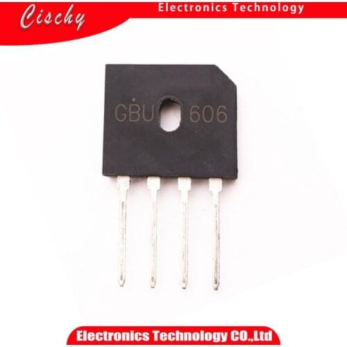 1pcs/lot GBU606 DIP GBU-606 6A 600V GBU 606 Rectifier Bridge New