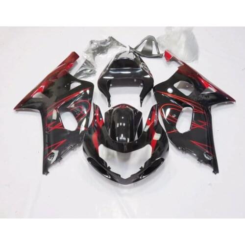 2021 WHSC ABS Plastic Full Fairings Kit For SUZUKI GSXR600-750 2001-2003 Candyred