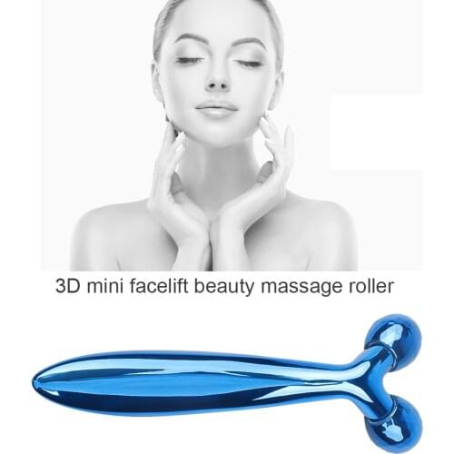 3D Massager Y Shape Facial Roller Face Lifting Up Massage Body Massager Wrinkle Remove Tools Silver Blue Red Portable Roller Bar