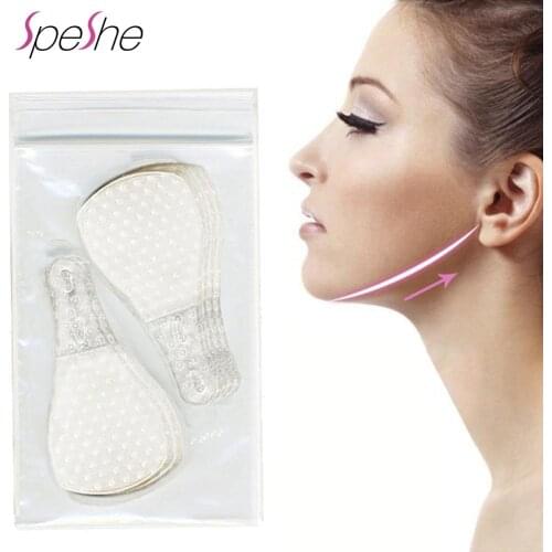 40Pcs/Set Invisible Face Tapes Neck Lift Thin Face Facial Stickers V-Shape Face Lift Skin Tighten Anti-wrinkle Sticker