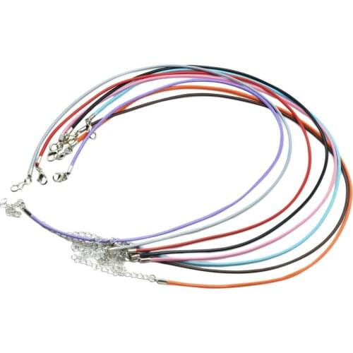 8pcs Necklace Cord with Clasp Bulk for Bracelet Necklace Jewelry Making Supplies , 8 Assorted Colors, 17.13 Inches