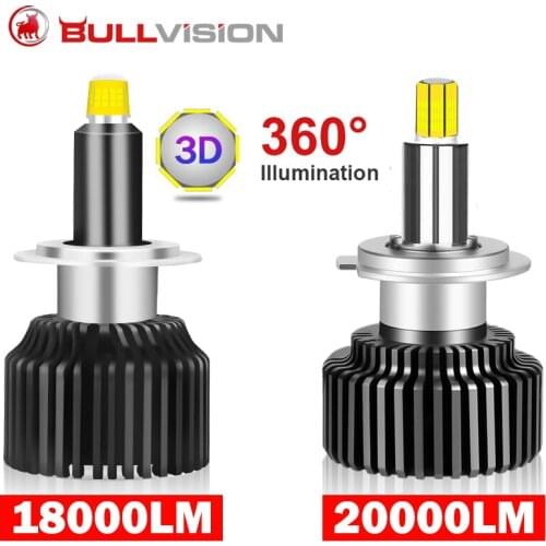 20000LM Mini H7 9012 HIR2 LED Car Headlight Bulbs H4 H1 Turbo HB3 HB4 LED H8 H11 6000K Lamp 360 Degree Diode Auto Fog Lights 12V