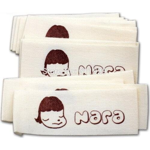 Free shipping customized printed cotton labels/kids clothing printed labels/tags/garment labels 1000 pcs a lot