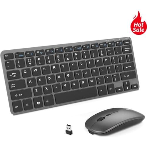 Wireless Keyboard and Mouse Rechargeable bluetooth 2.4G Wireless Keyboard With Mouse Noiseless Ergonomic Keyboard For Macbook PC
