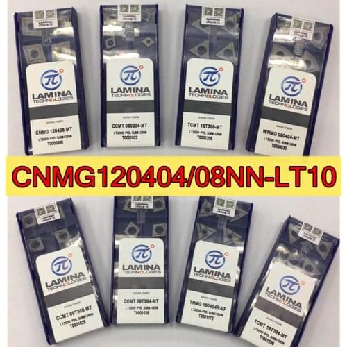 CNMG120404NN-LT10 CNMG120408NN-LT10 10pcs 100% swiss Lamina Carbide insert Processing: stainless steel, steel, cast iron. Etc