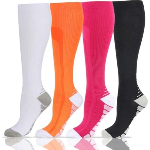 Men Women Compression Socks Crossfit Socks Stamina Golf Rugby Hockey Socks For Anti Fatigue Pain Relief Travel Flight Stockings
