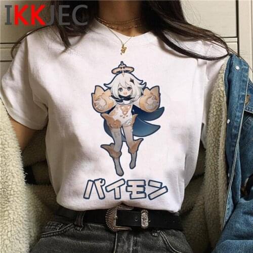 Genshin Impact top tees women streetwear 2021 print t shirt vintage streetwear