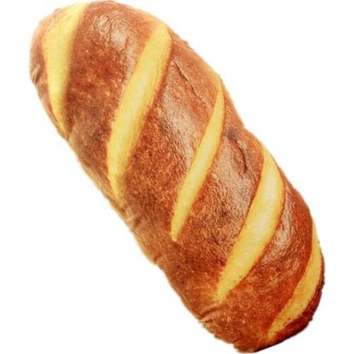 Simulation 3D Butter Bread Pillow Soft Stuffed Backrest Toys Funny Food Nap Plush Cushion Kids Birthday Gifts Home Decorations