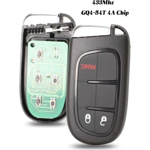 Jingyuqin for JEEP Cherokee 2014 2015 2016 2017 Keyless Entry 433MHz PCF7953M 4A CHIP GQ4-54T chip Smart Remote Car Key