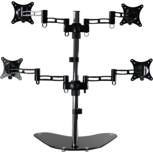 Display bracket, 4-screen splicing, 3-4-screen heightening desktop multi-screen rotating base lifter