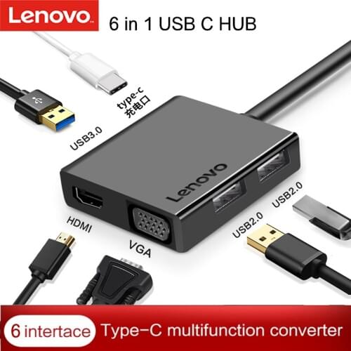 Lenovo USB C HUB Type C to Multi USB 3.0 HDMI Adapter Dock For Huawei Asus Dell Laptop Computer Accessories USB-C Splitter Port