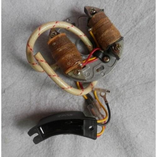 YD78 IGNITION MODULE COIL W/ CAPACITOR FOR CHAINSAW 78 7800 YD81 78CC 2 STROKE CHAIN SAW IGNITOR CONDENSER MAGNETO STATOR