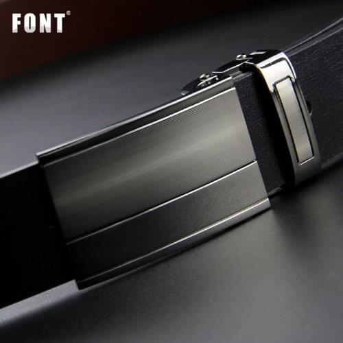 Mens leather belt leather fashion smooth buckle belts contracted belt free shipping