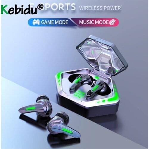 Noise Cancelling Earbuds Wireless Bluetooth Gaming Earphone Sports Low Latency HIFI Stereo Bass Gamer Sound Positioning With Mic