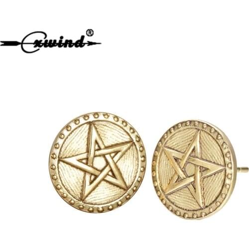 Cxwind New Ethnic Boho Star Earrings Vintage Bohemian Geometric Round Disc Retro Statement Stud Earrings Fashion brincos Jewelry